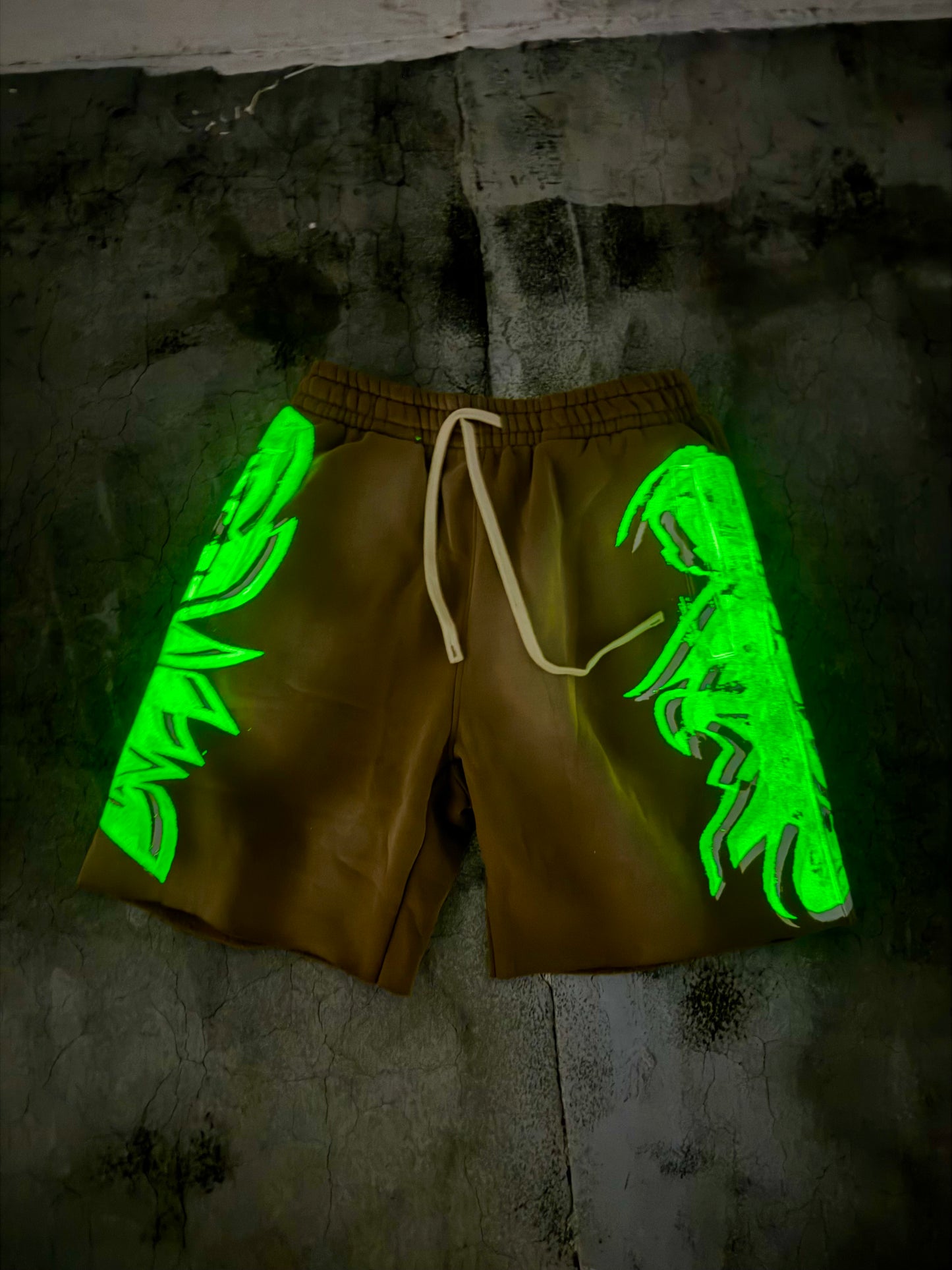 MF Glow In The Dark Shorts (Coffee Brown)