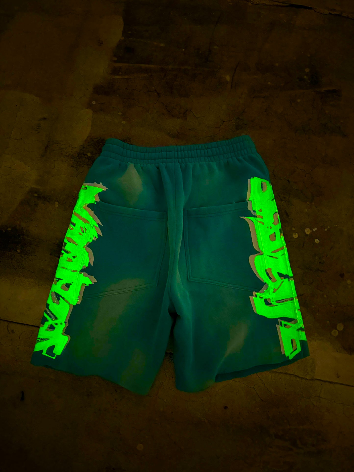 MF Glow In The Dark Shorts (Peacock Blue)