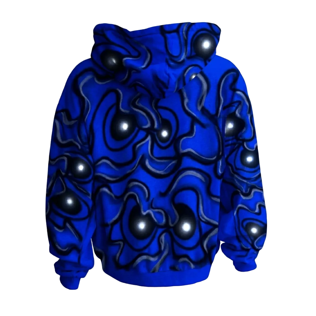 MF Air Brush Zip Up Hoodie (Blue)