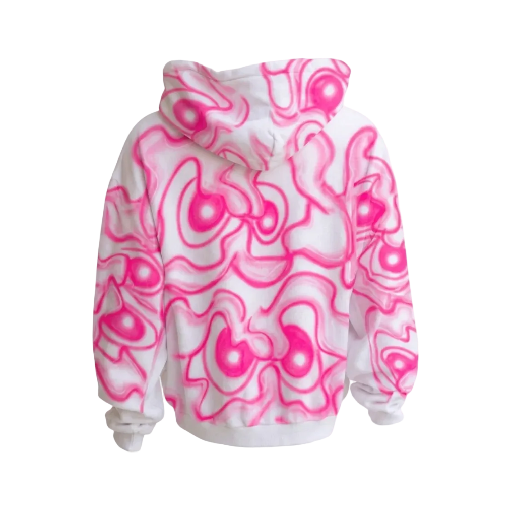 MF Air Brush Zip Up Hoodie (Hot Pink)