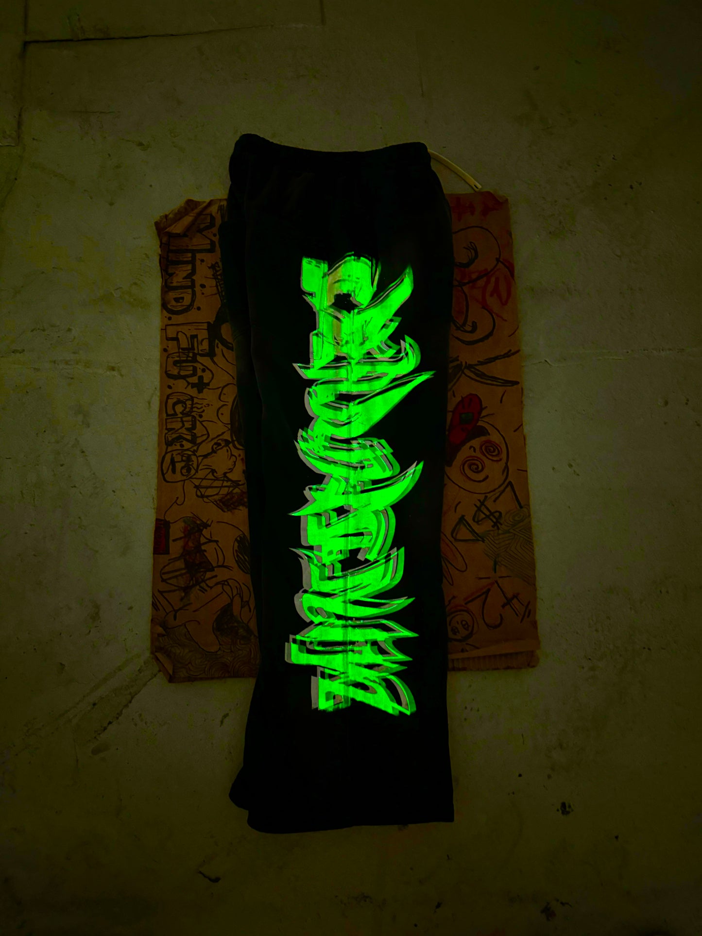 MF Glow In The Dark Sweat Pants (Black)