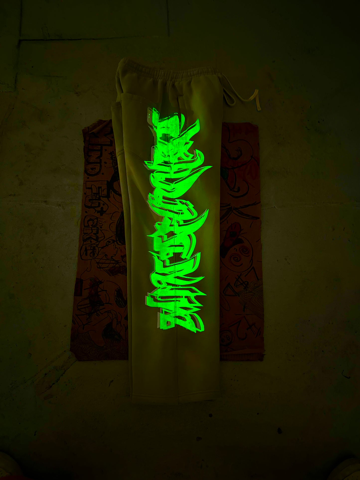MF Glow In The Dark Sweat Pants (Ash Grey)