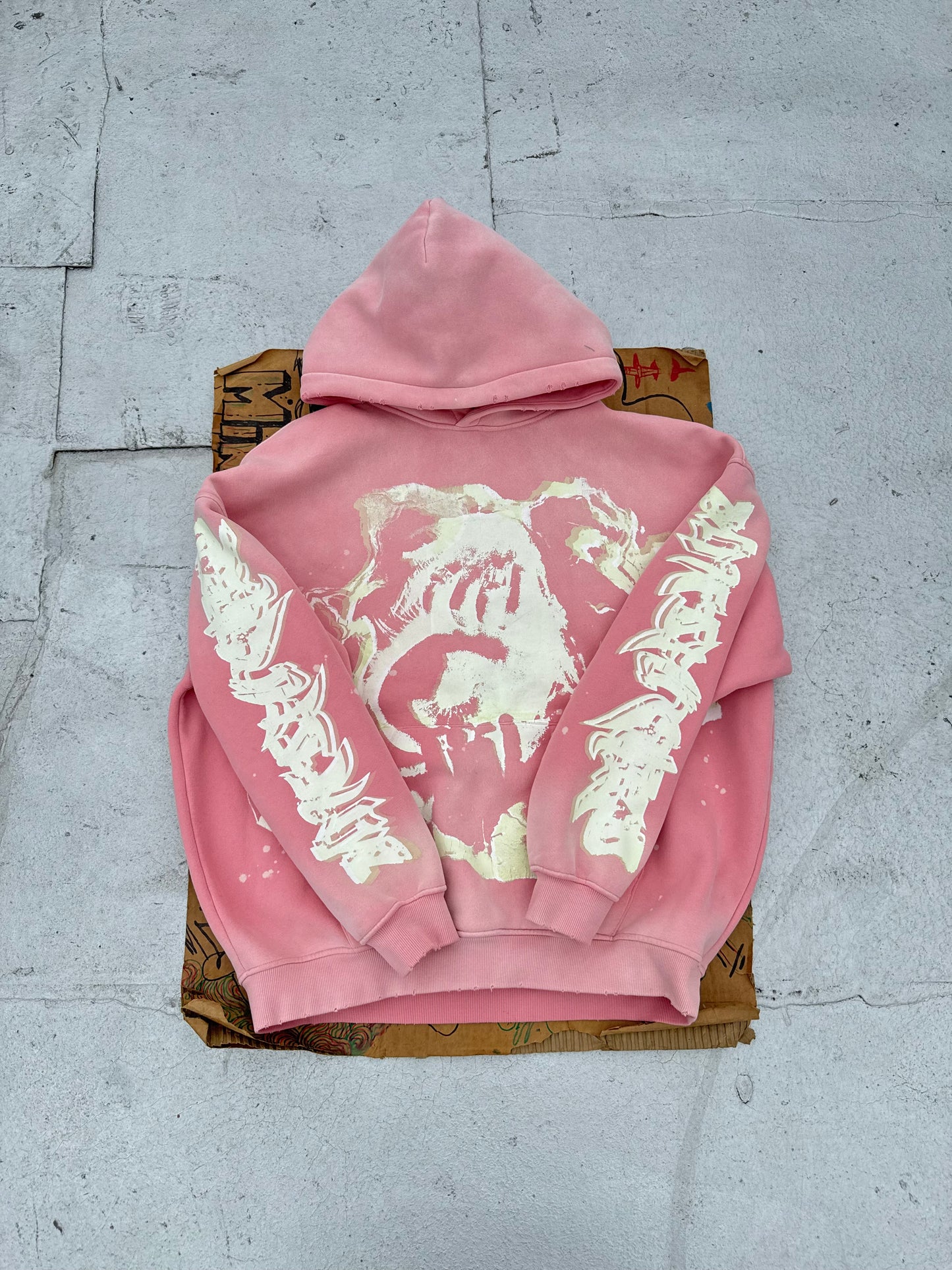MF Glow In The Dark Pull Over Hoodie (Rouge Pink)