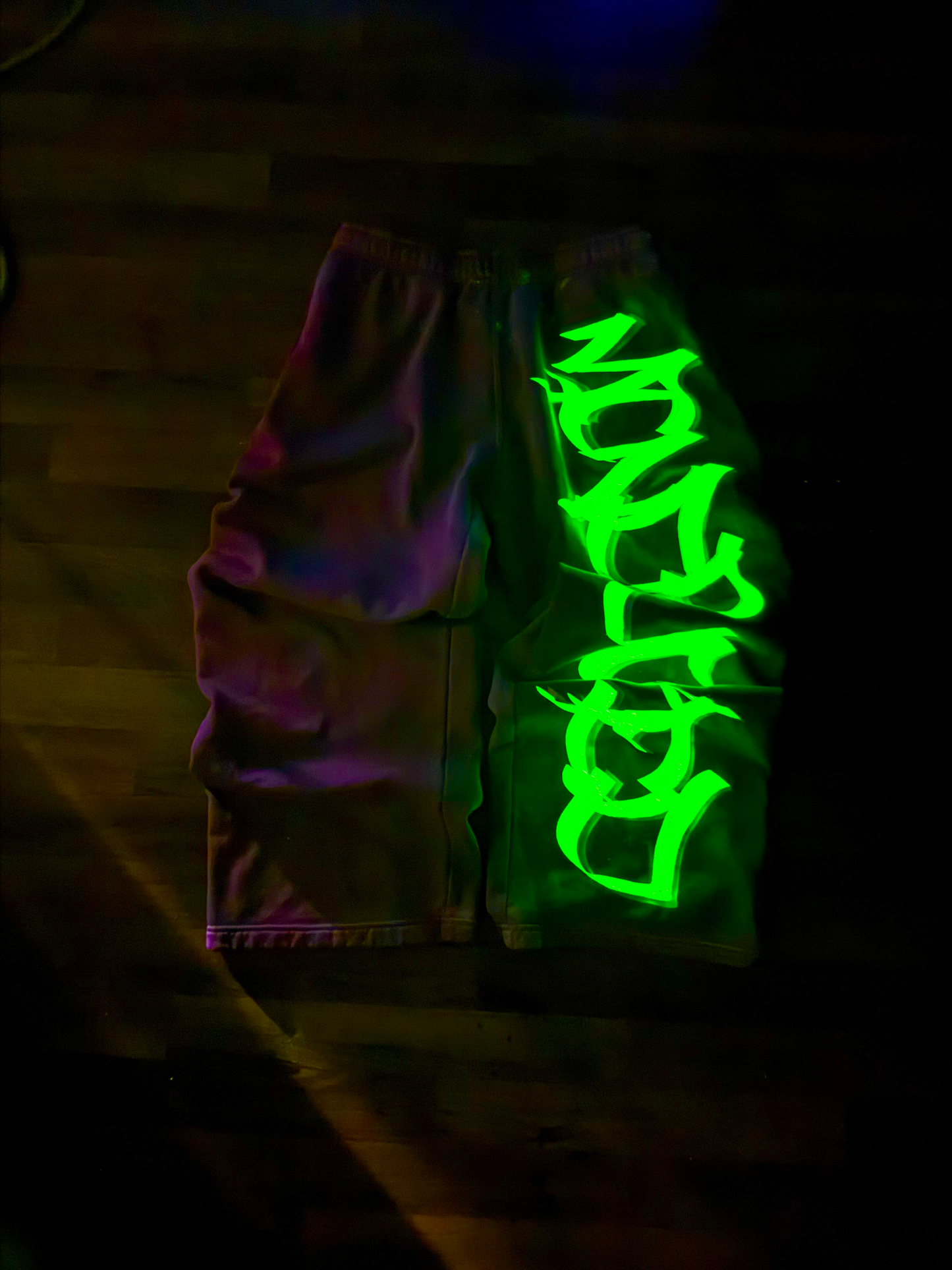 MF Glow In The Dark Sweat Pants (Washed Purple)