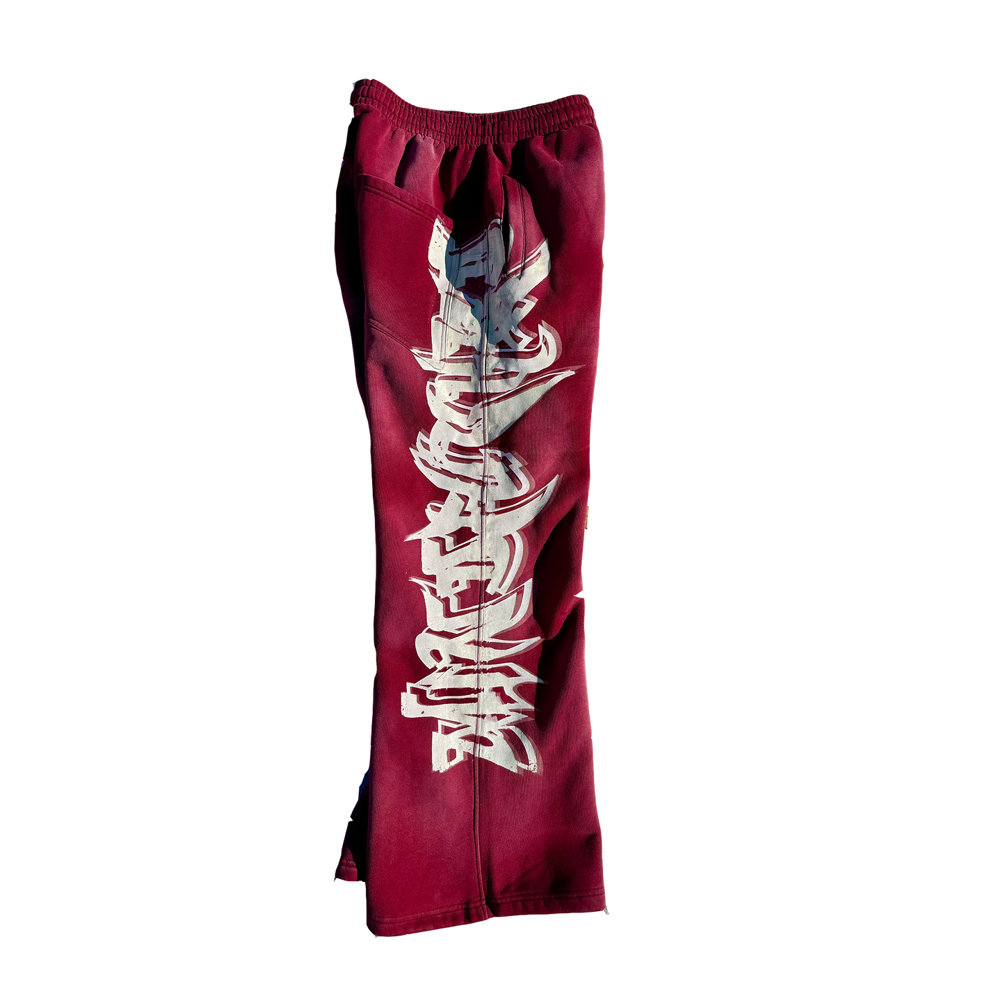 MF Glow In The Dark Sweat Pants (Burgundy Red)