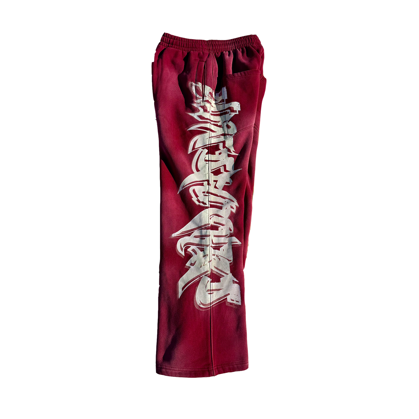 MF Glow In The Dark Sweat Pants (Burgundy Red)