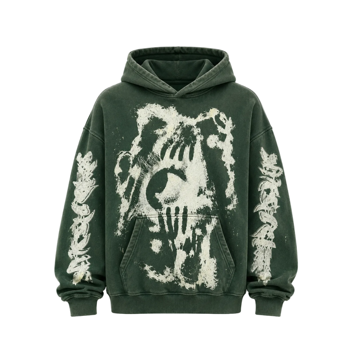 MF Glow In The Dark Pull Over Hoodie (Green)