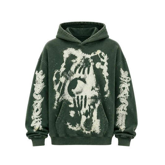 MF Glow In The Dark Pull Over Hoodie (Green)