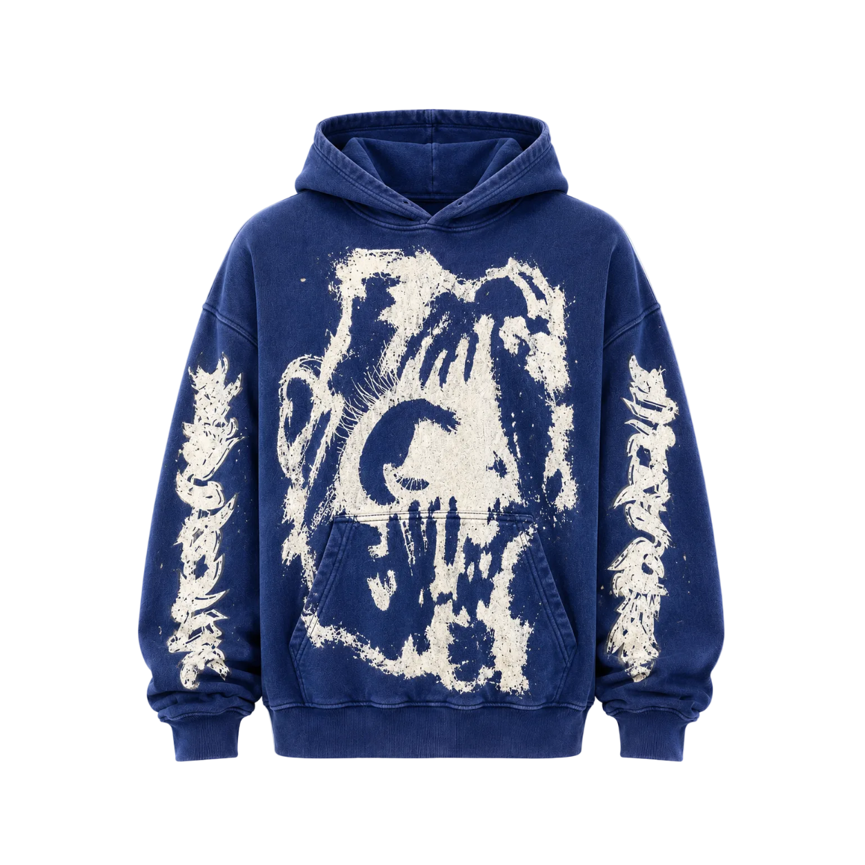 MF Glow In The Dark Pull Over Hoodie (Navy Blue)