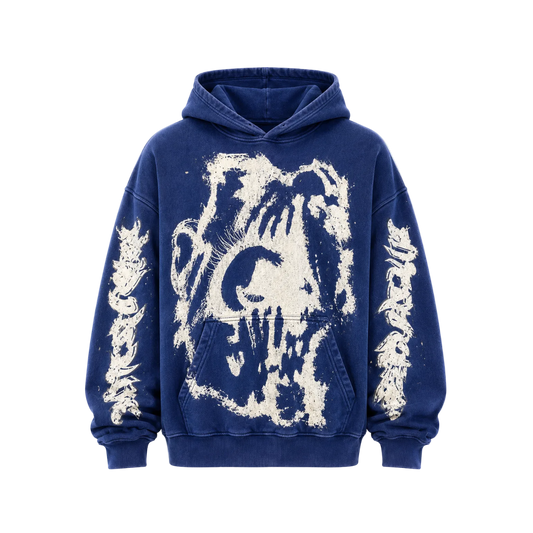 MF Glow In The Dark Pull Over Hoodie (Navy Blue)