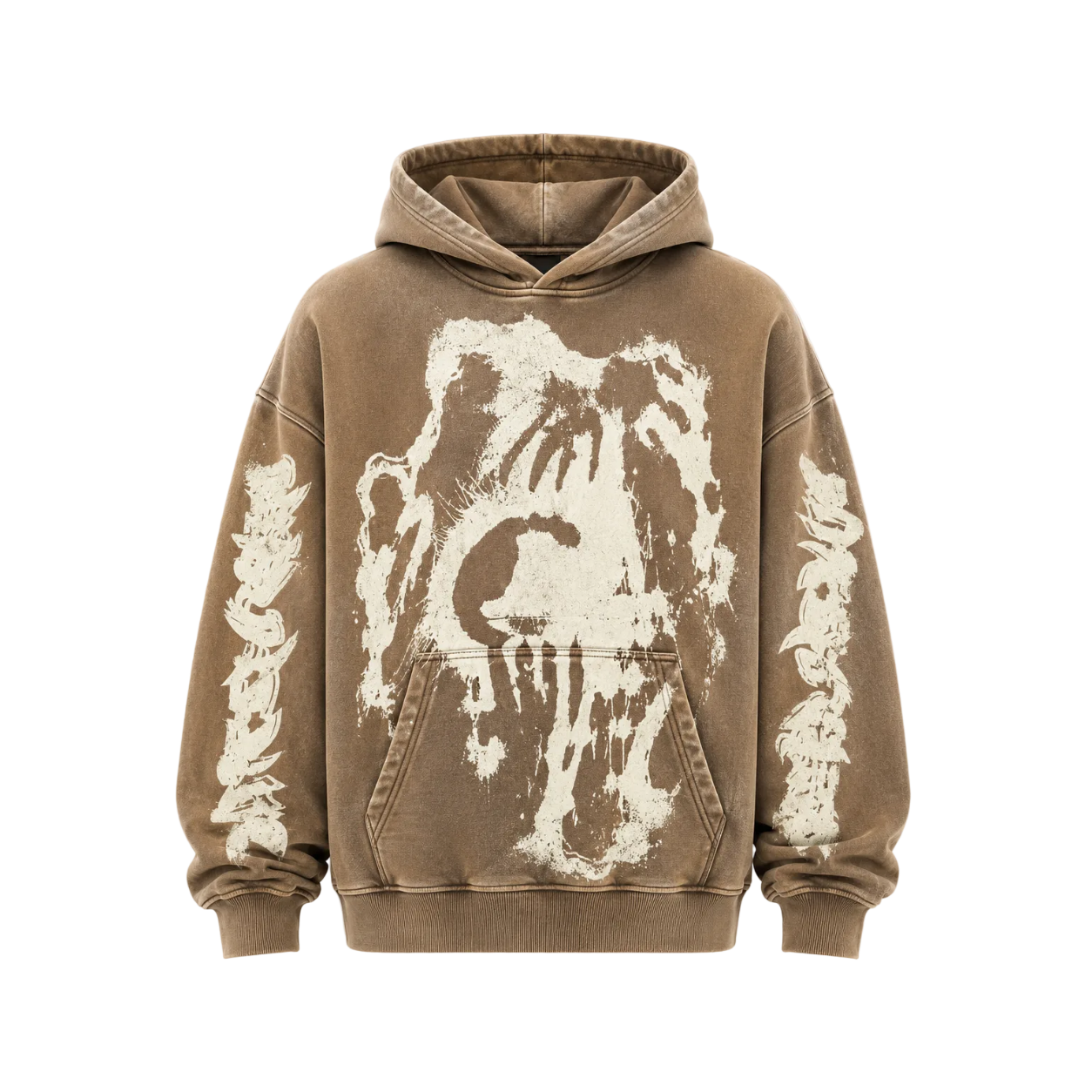 MF Glow In The Dark Pull Over Hoodie (Coffee Brown)
