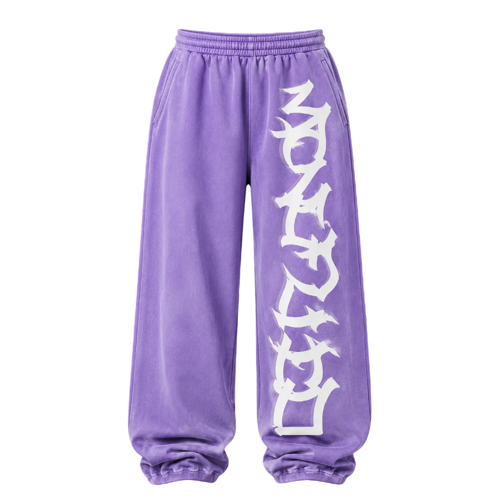 MF Glow In The Dark Sweat Pants (Washed Purple)