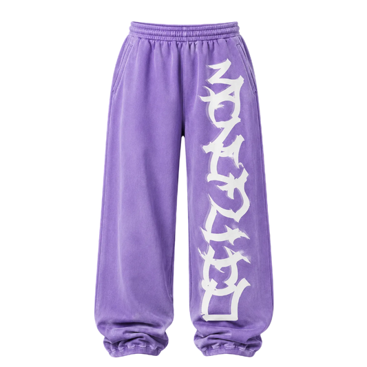 MF Glow In The Dark Sweat Pants (Washed Purple)