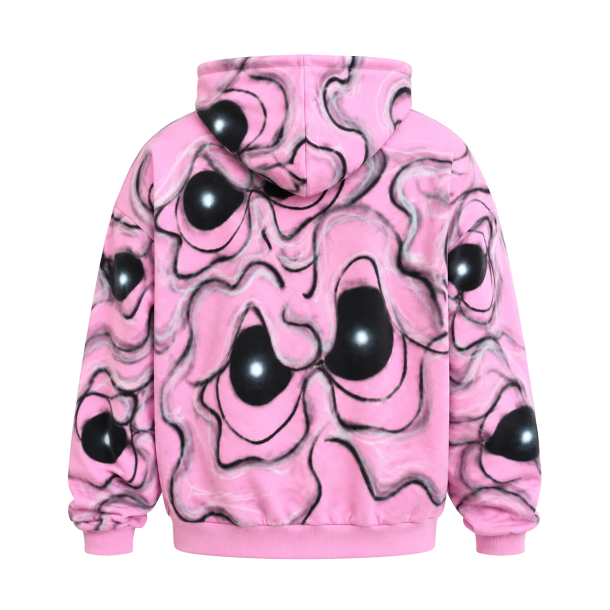 MF Air Brush Zip Up  Hoodie (Pink)