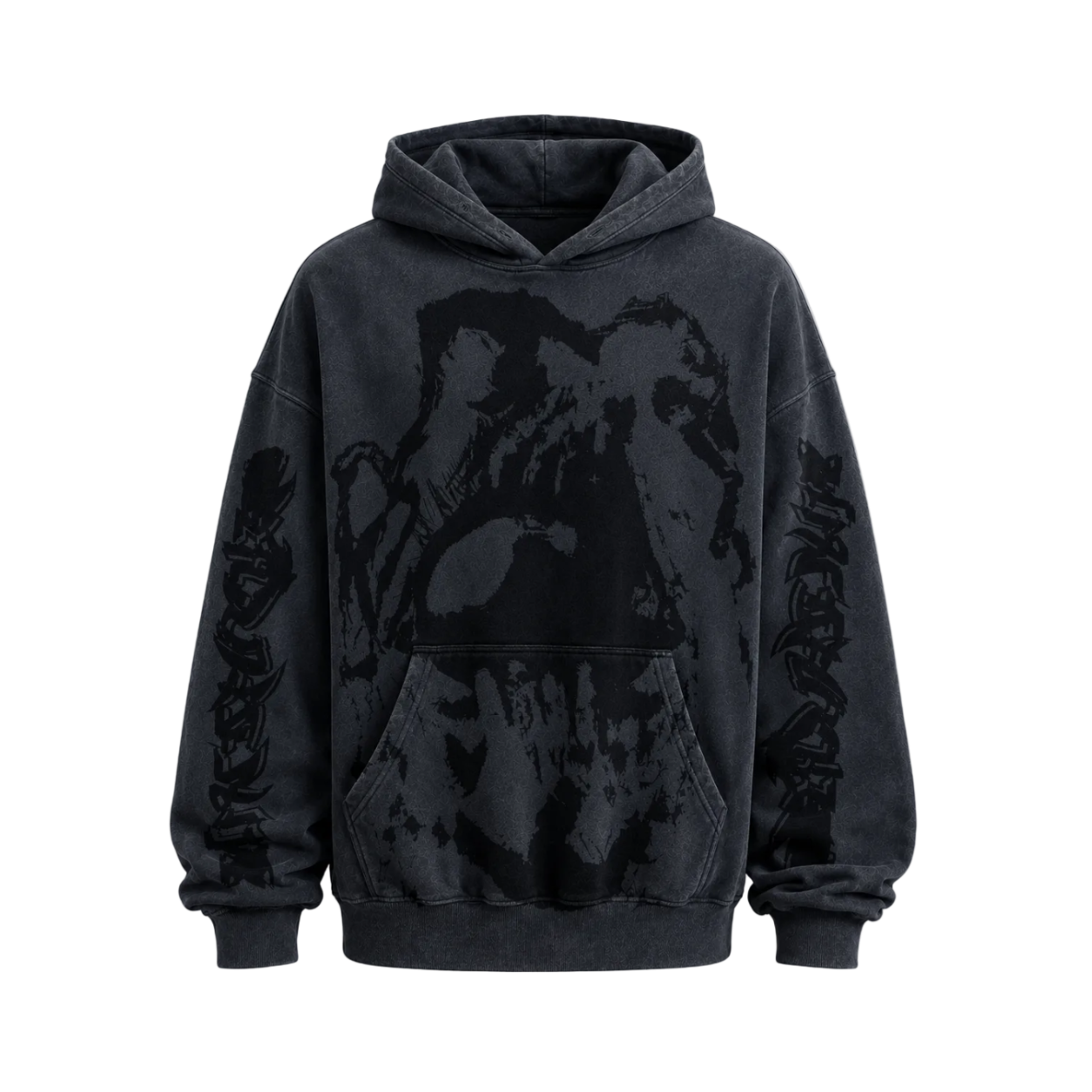 MF Over Hoodie (Black on Black)