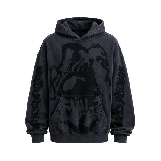 MF Over Hoodie (Black on Black)