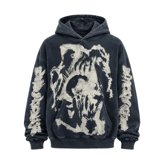 MF Glow In The Dark Pull Over Hoodie (Black)