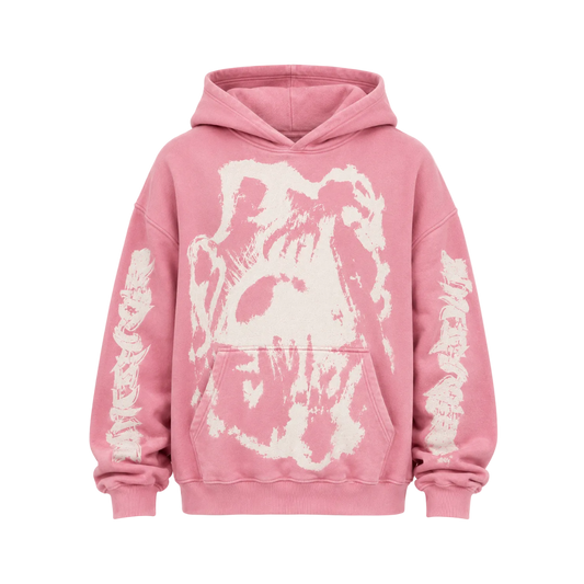 MF Glow In The Dark Pull Over Hoodie (Rouge Pink)