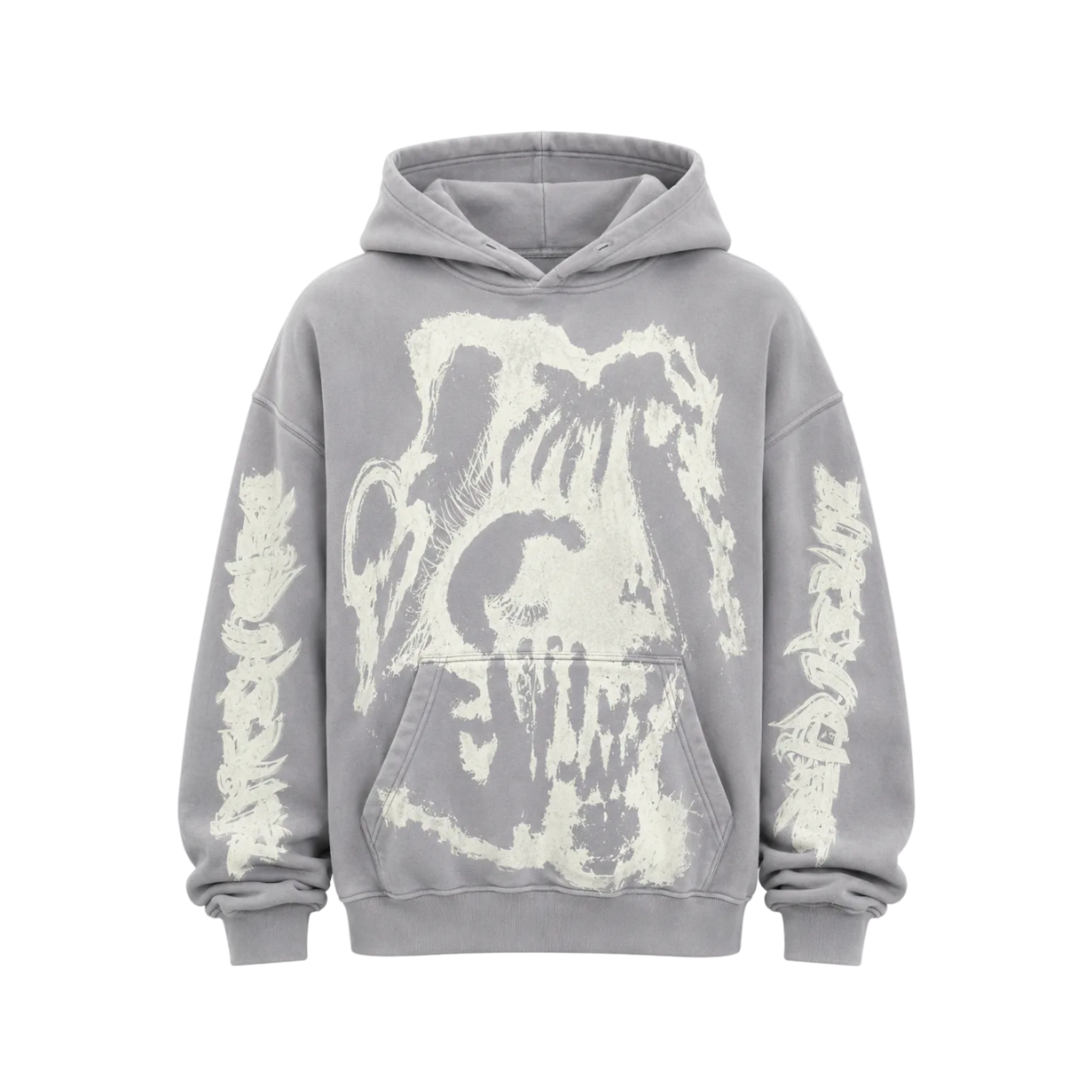 MF Glow In The Dark Pull Over Hoodie (Ash Grey)