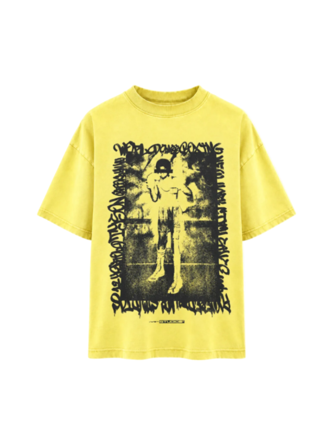 MF Boxer Tee (Washed Yellow)