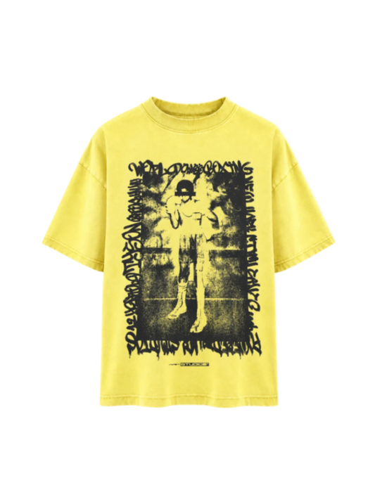 MF Boxer Tee (Washed Yellow)