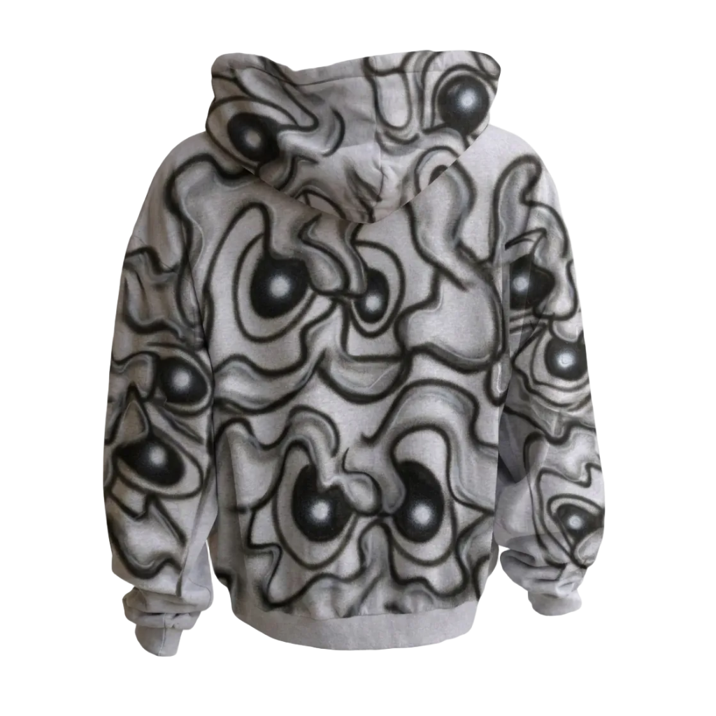 MF Air Brush Zip Up Hoodie (Grey)