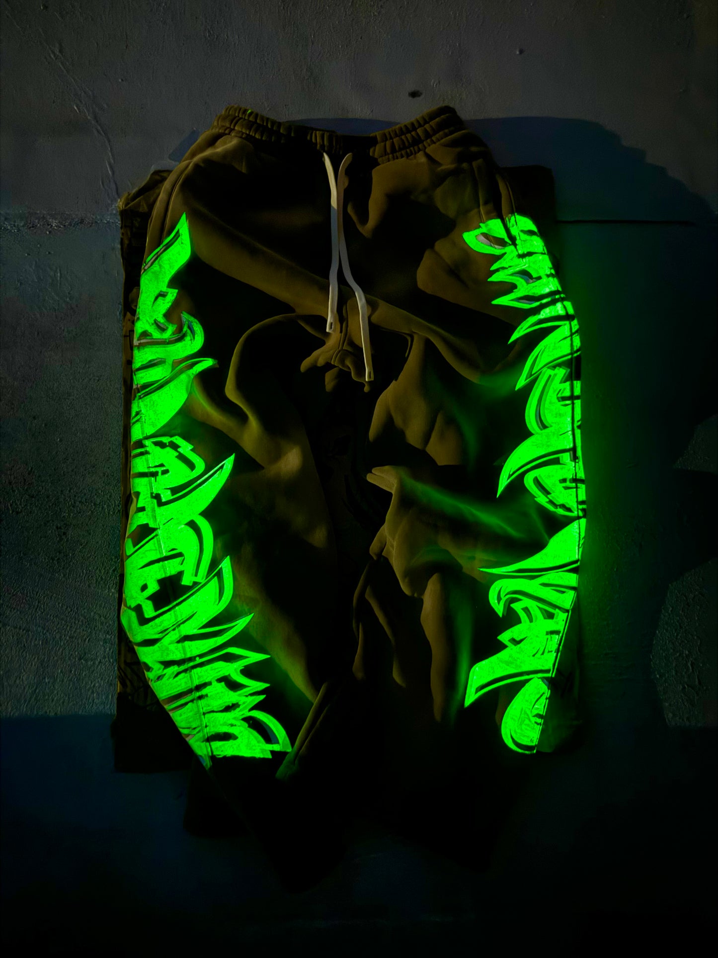 MF Glow In The Dark Sweat Suit Set (Coffee Brown)