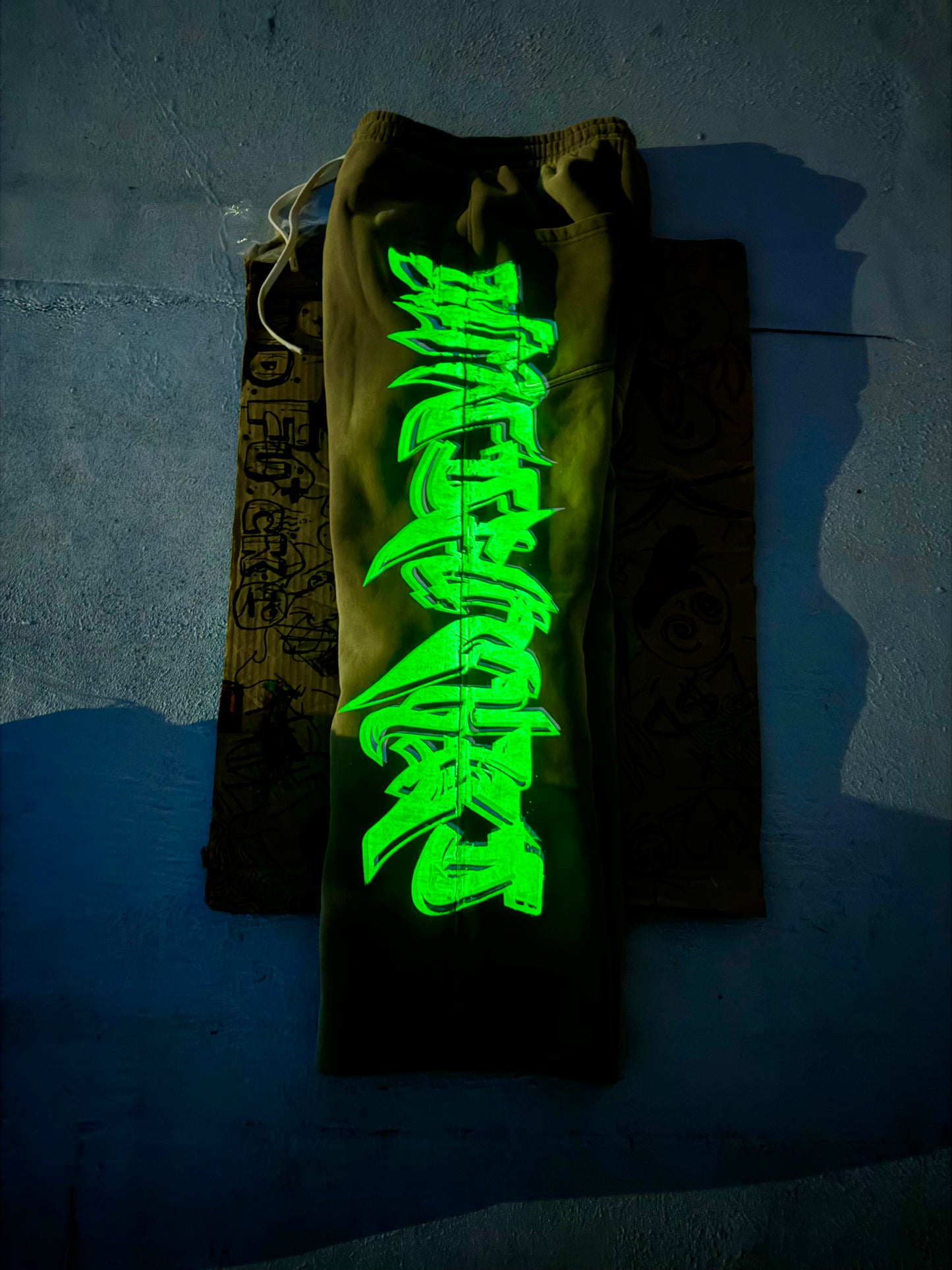 MF Glow In The Dark Sweat Pants (Coffee Brown)