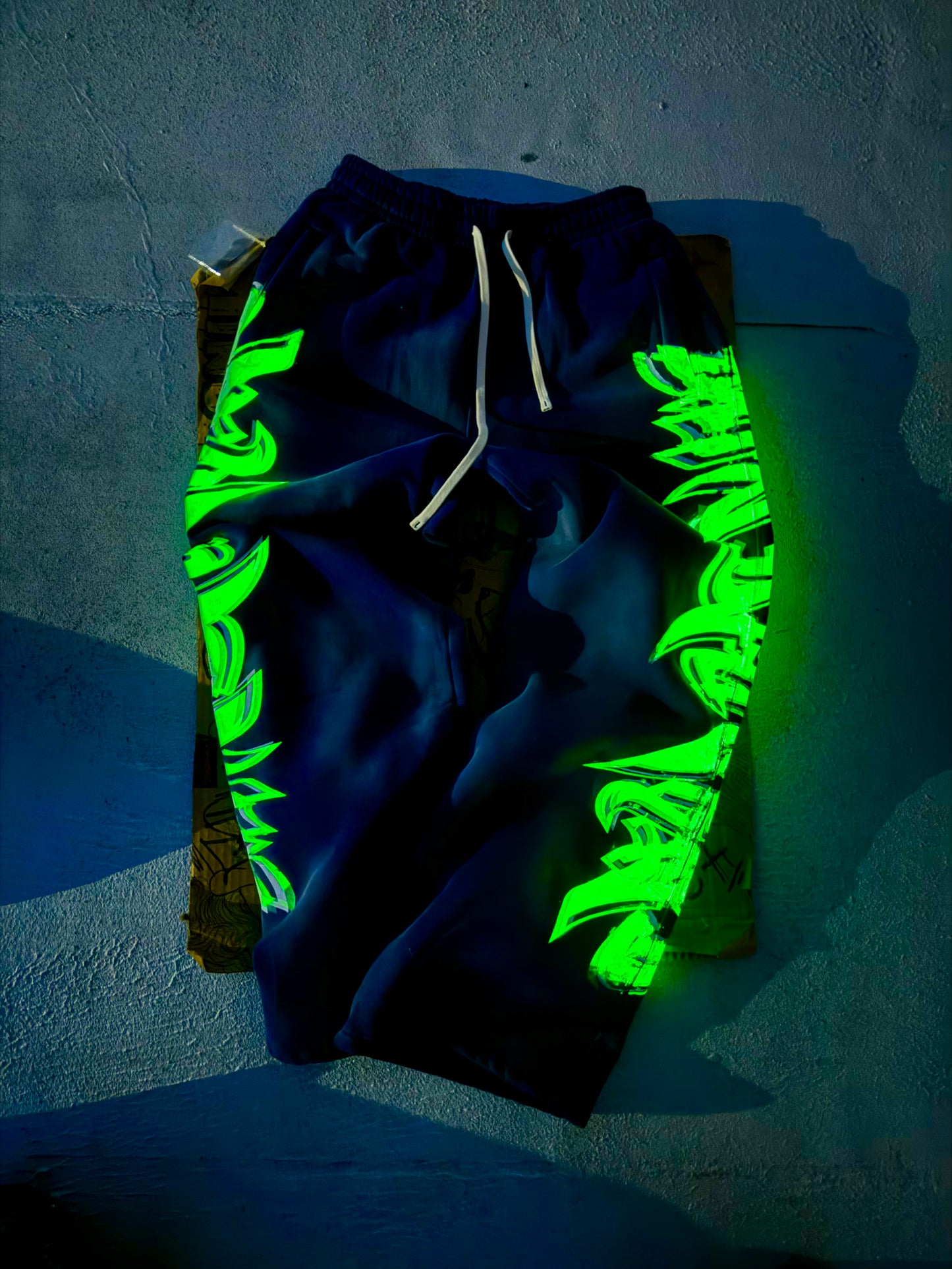 MF Glow In The Dark Sweat Suit Set (Navy Blue)