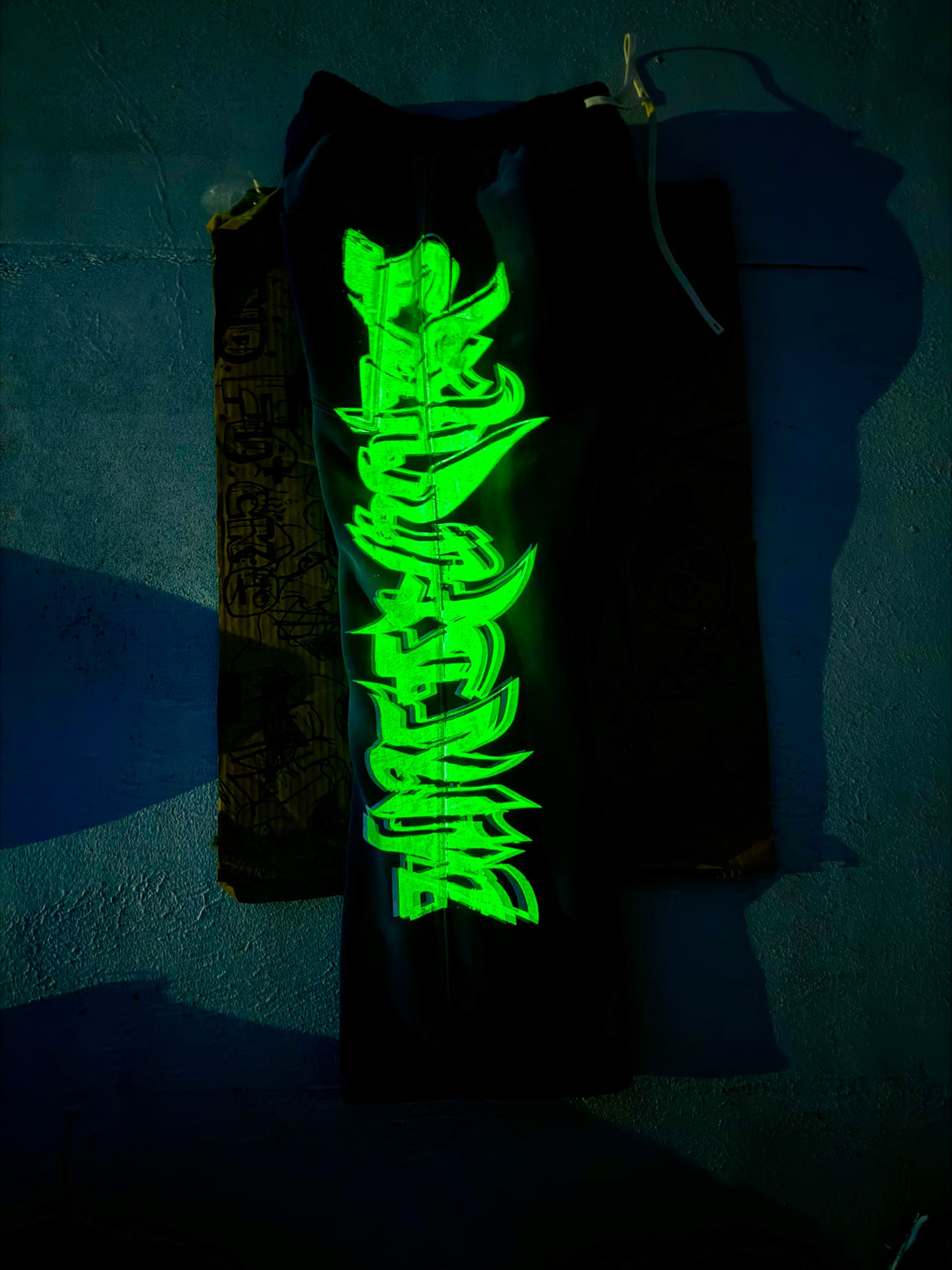 MF Glow In The Dark Sweat Pants (Navy Blue)