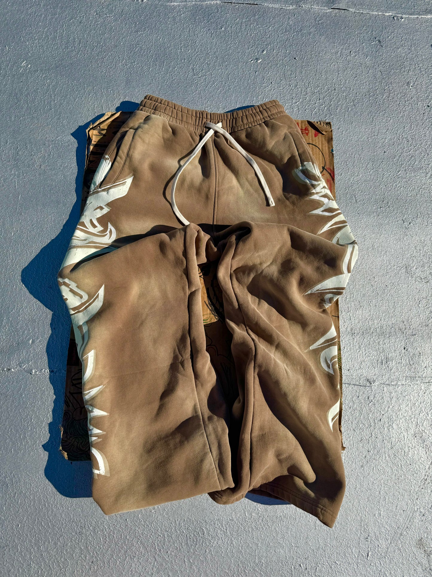 MF Glow In The Dark Sweat Pants (Coffee Brown)