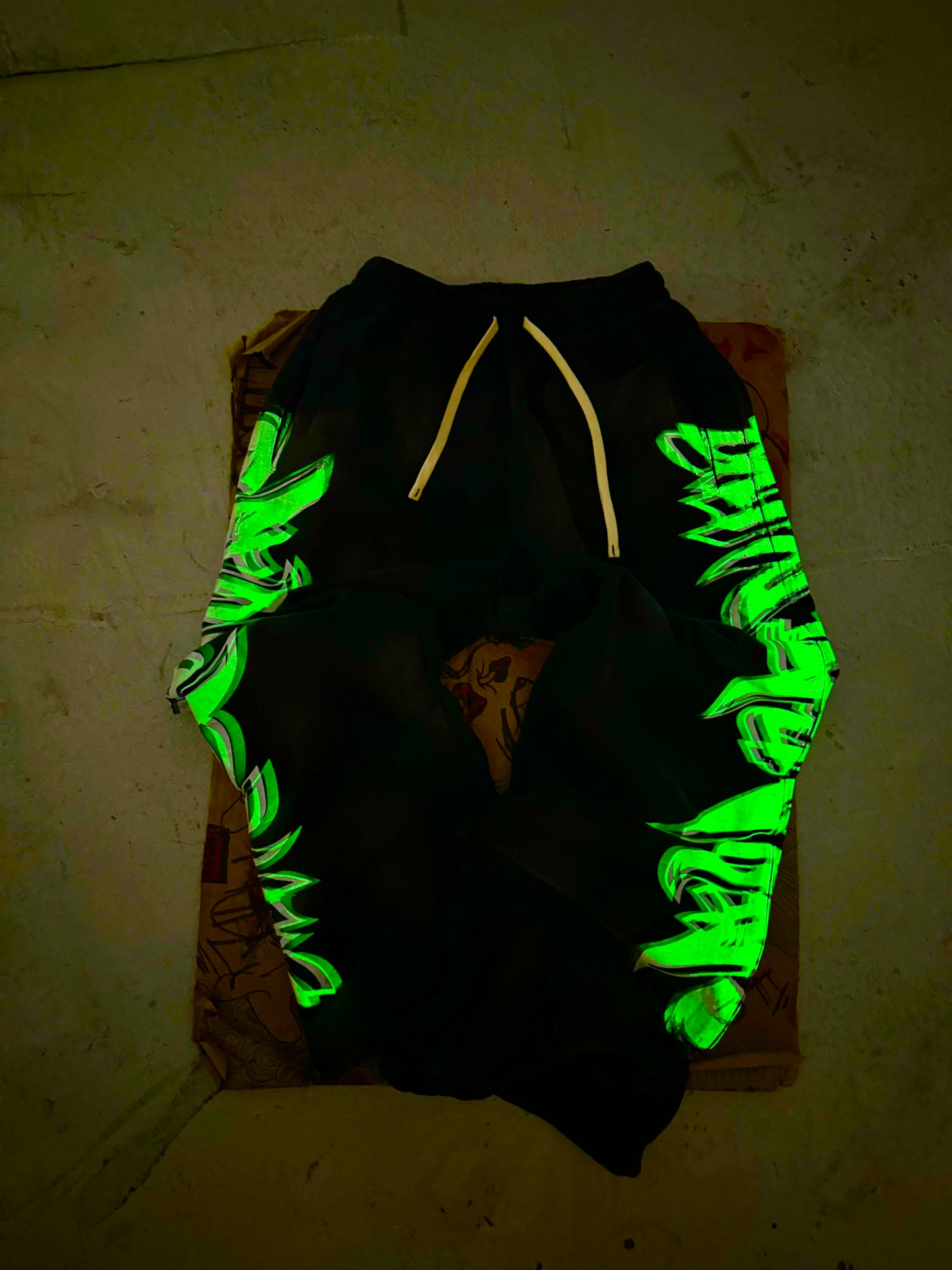MF Glow In The Dark Sweat Pants (Black)