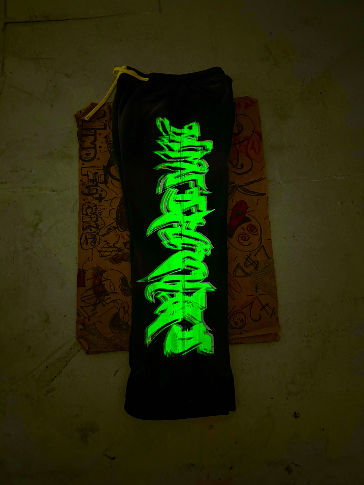 MF Glow In The Dark Sweat Pants (Black)
