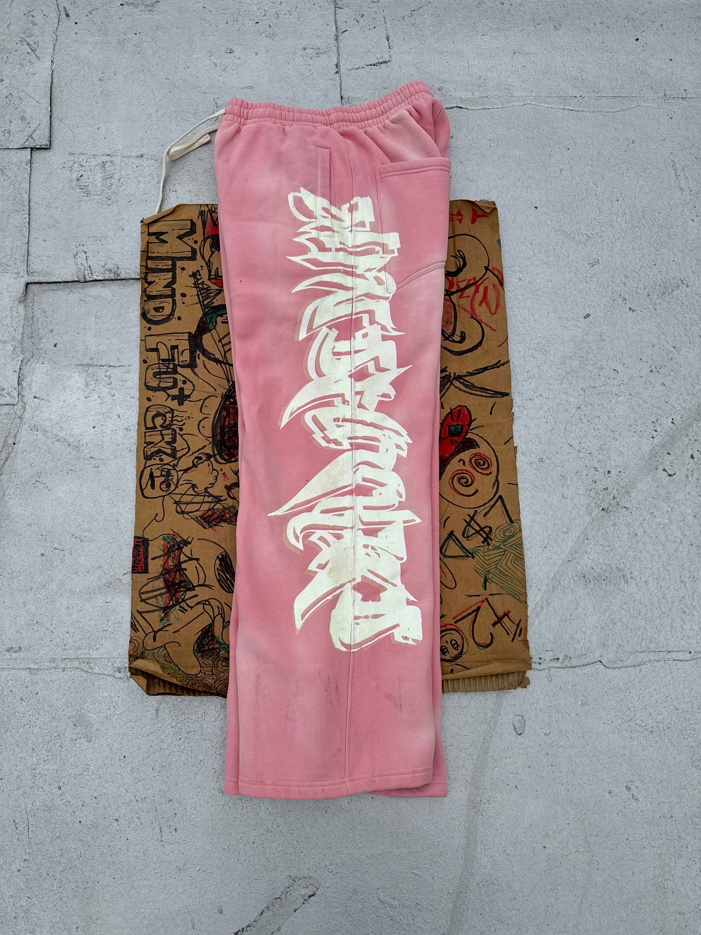 MF Glow In The Dark Sweat Pants (Rouge Pink)