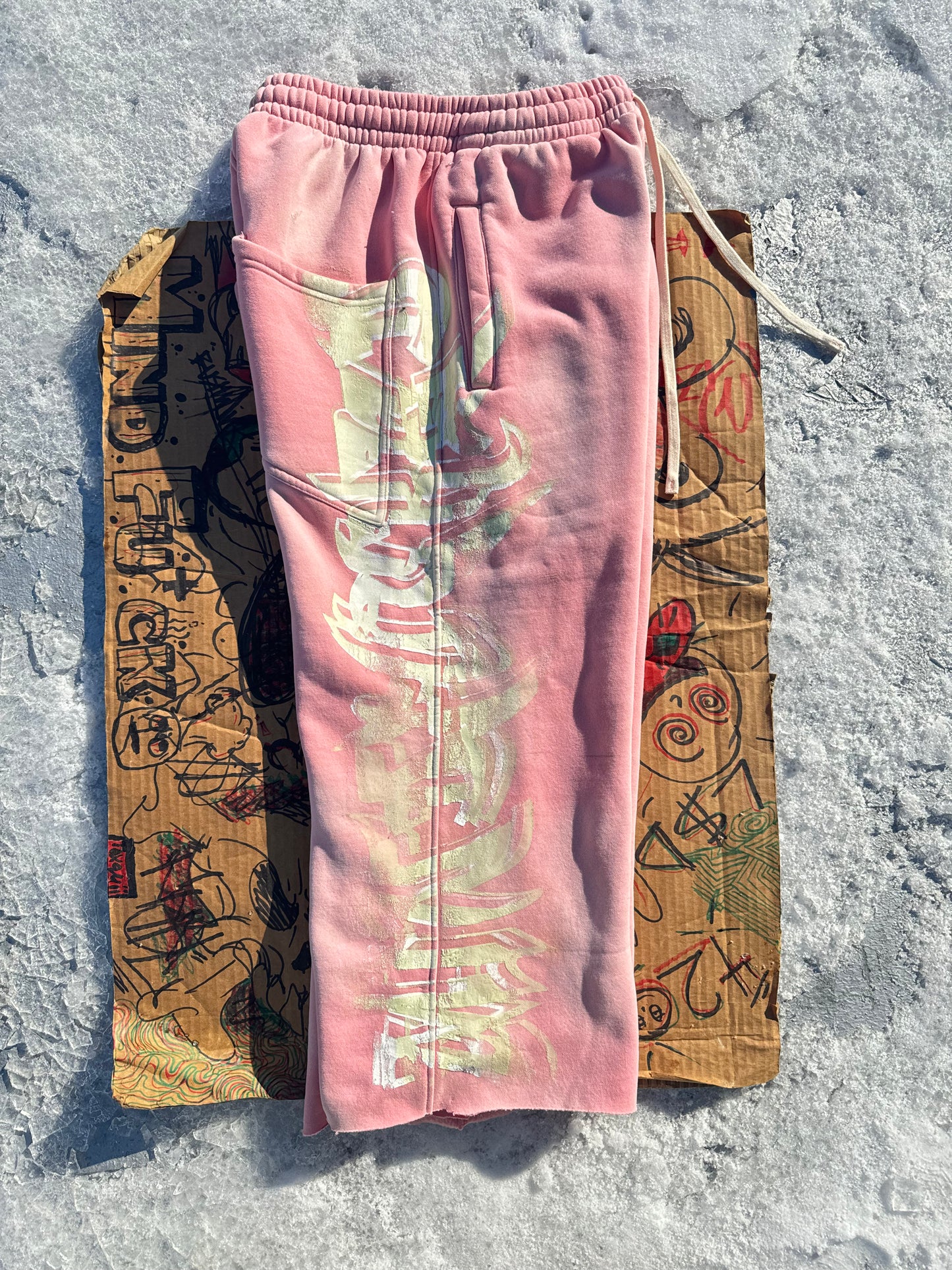 MF Glow In The Dark Sweat Pants (Rouge Pink)