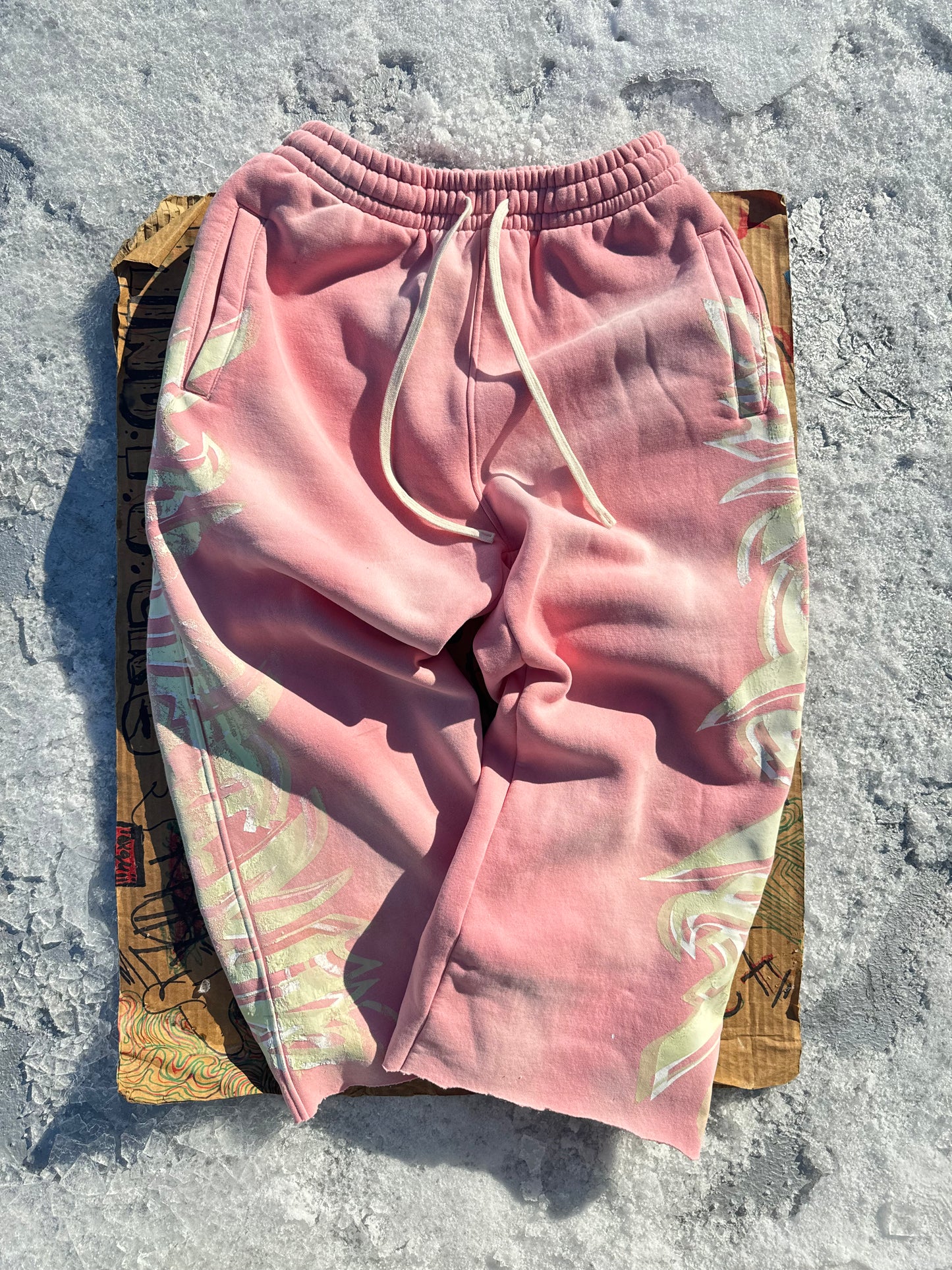 MF Glow In The Dark Sweat Pants (Rouge Pink)