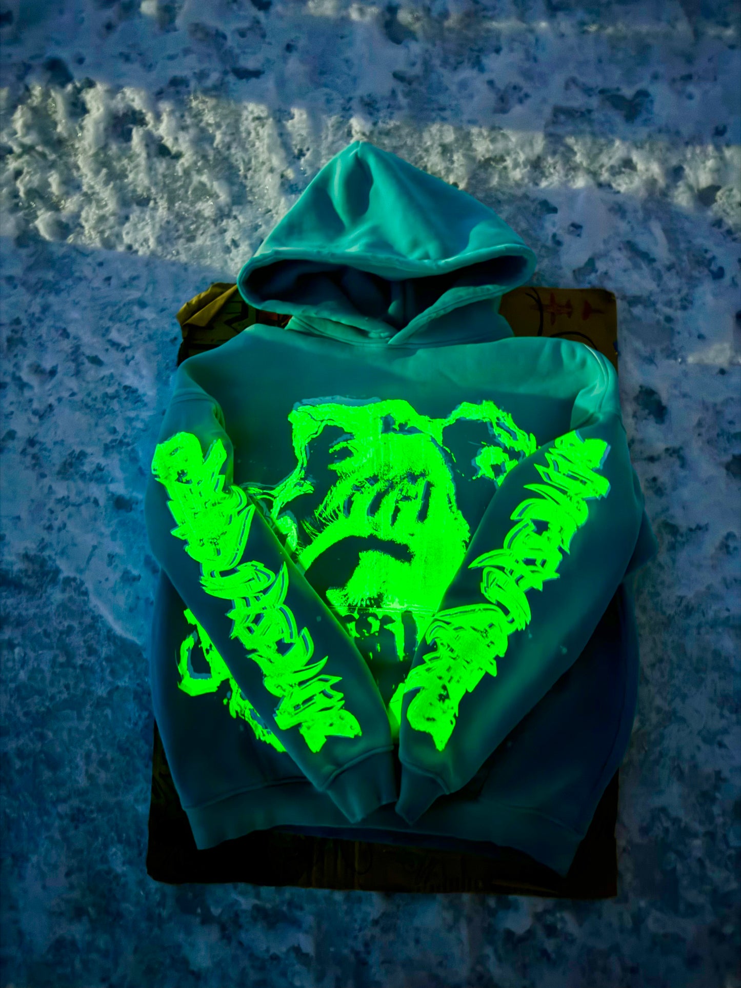 MF Glow In The Dark Sweat Suit Set (Peacock Blue)