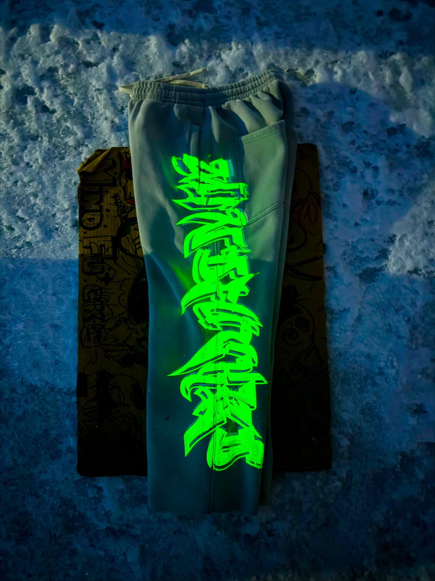 MF Glow In The Dark Sweat Pants (Ash Grey)