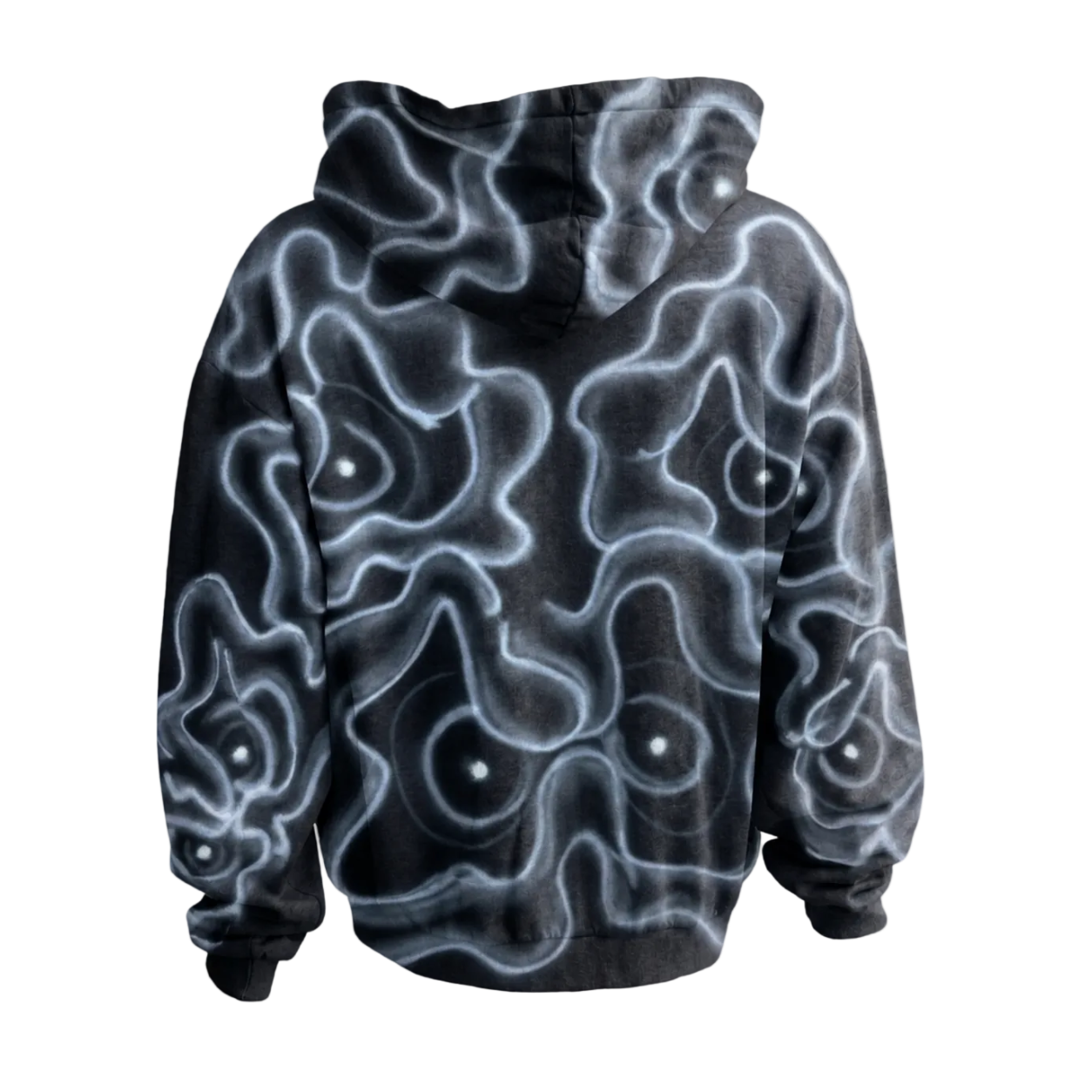 MF Air Brush Zip Up Hoodie (Black)