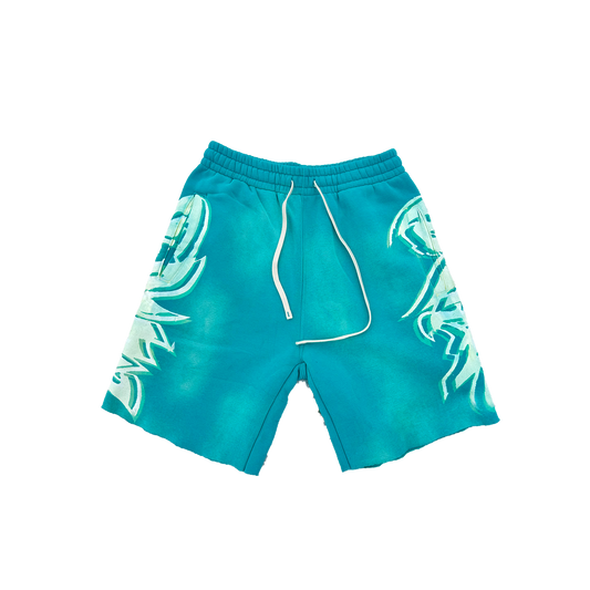 MF Glow In The Dark Shorts (Peacock Blue)