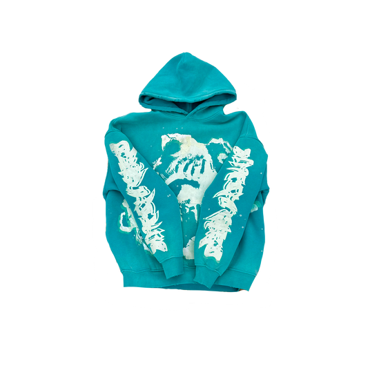 MF Glow In The Dark Pull Over Hoodie (Peacock Blue)