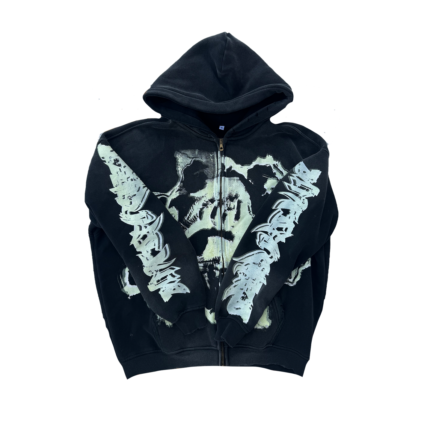 MF Glow In The Dark Zip Up Hoodie (Black)
