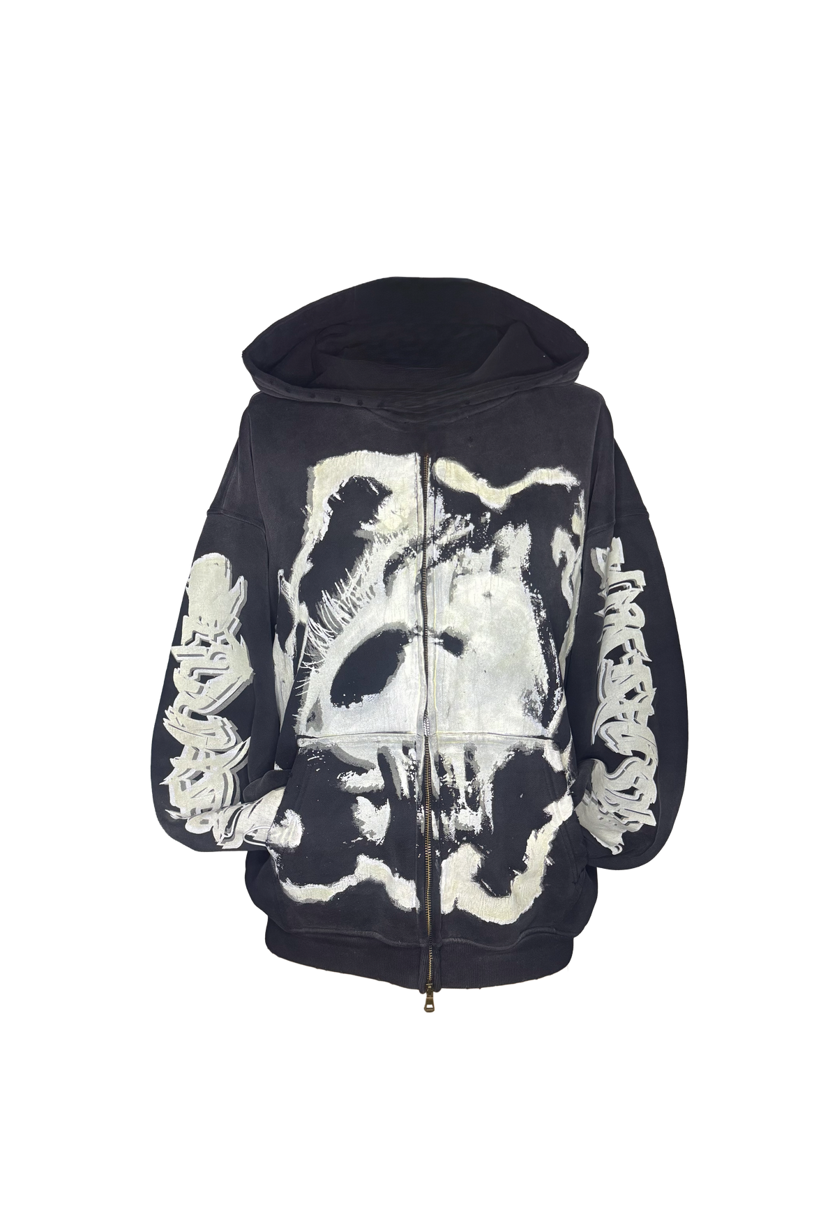 MF Glow In The Dark Zip Up Hoodie (Black)