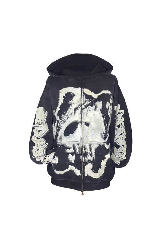 MF Glow In The Dark Zip Up Hoodie (Black)