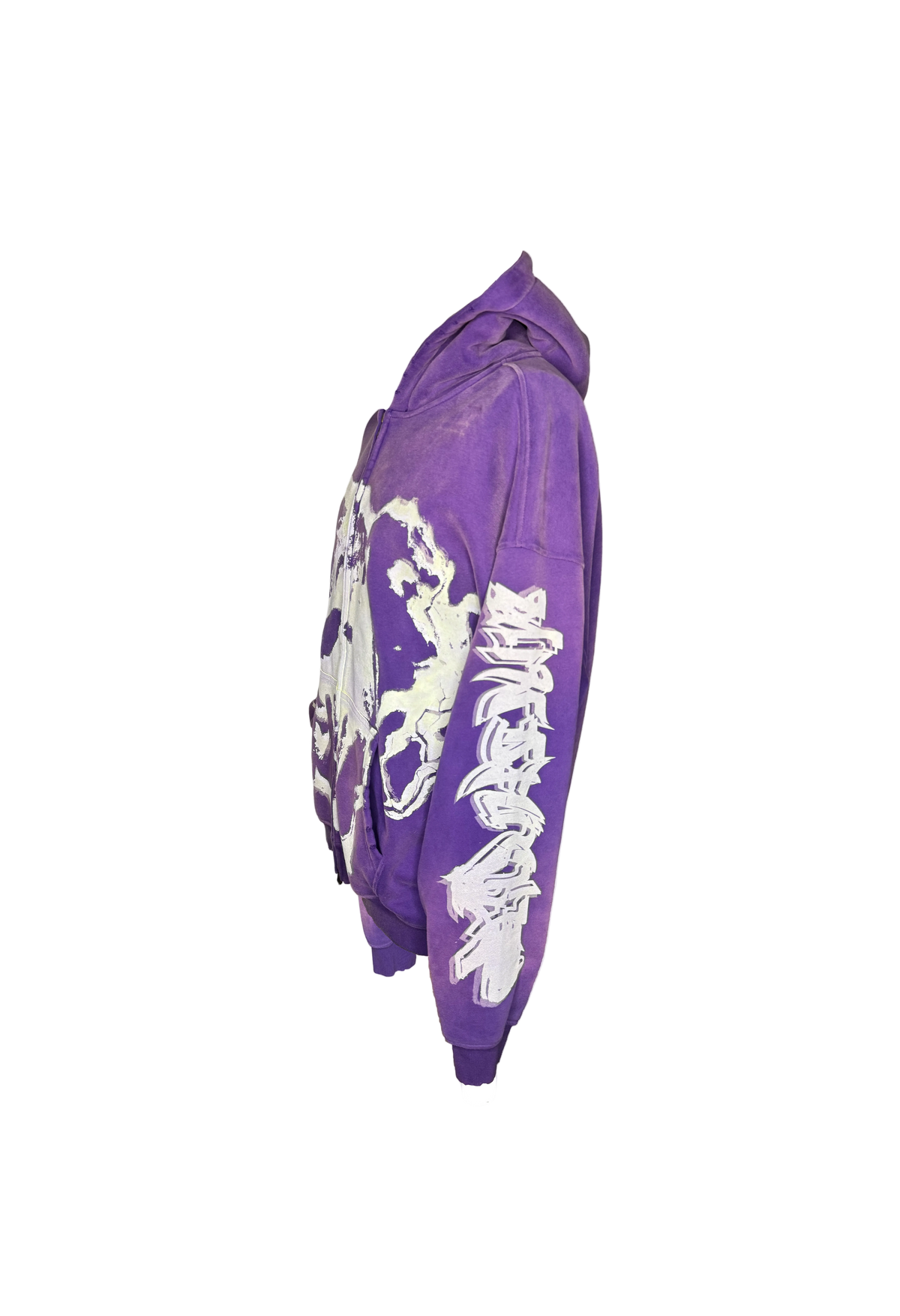 MF Glow In The Dark Zip Up Hoodie (Purple)