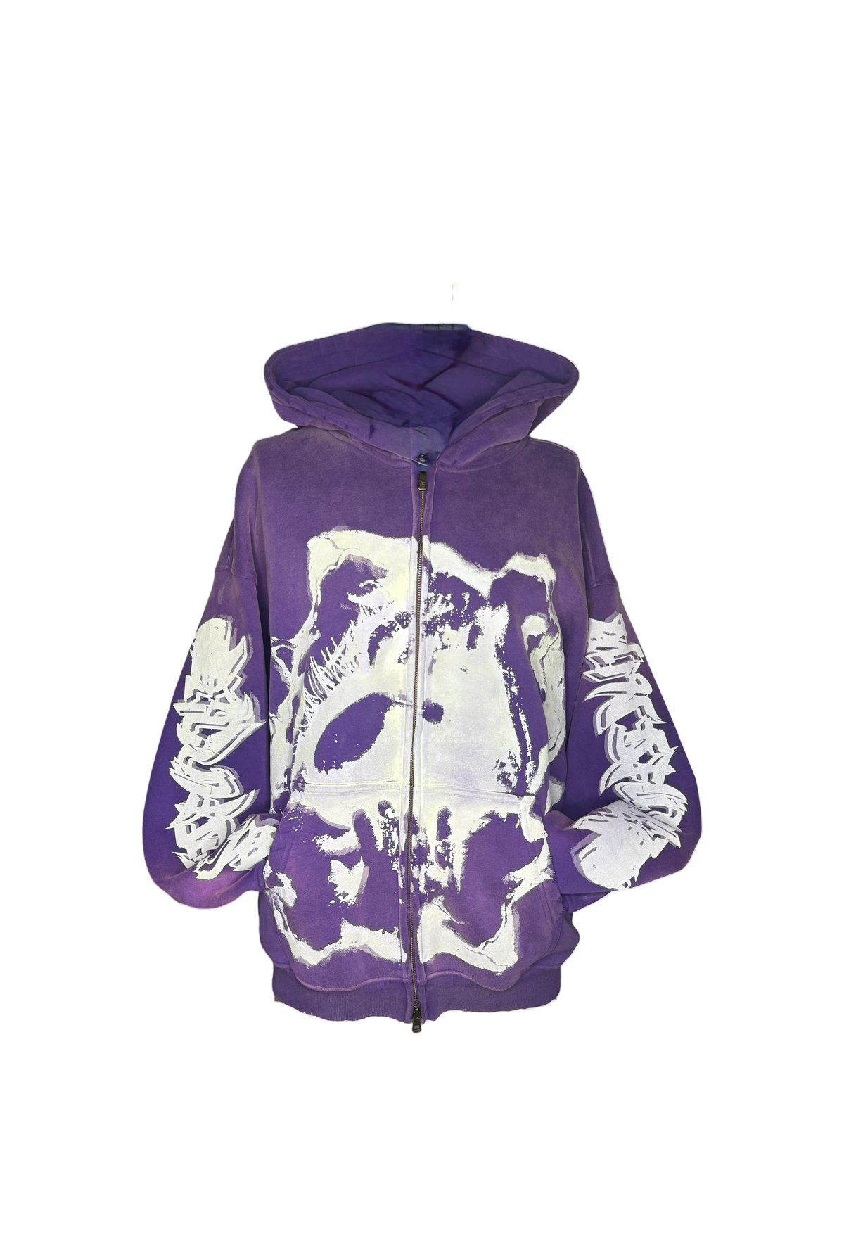 MF Glow In The Dark Zip Up Hoodie (Purple)