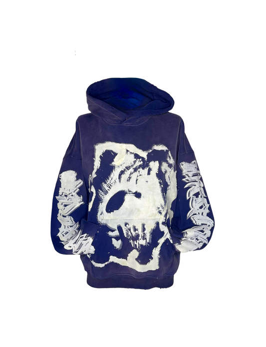 MF Glow In The Dark Pull Over Hoodie (Navy Blue)