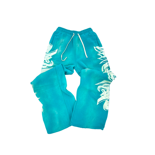 MF Glow In The Dark Sweat Pants (Peacock Blue)
