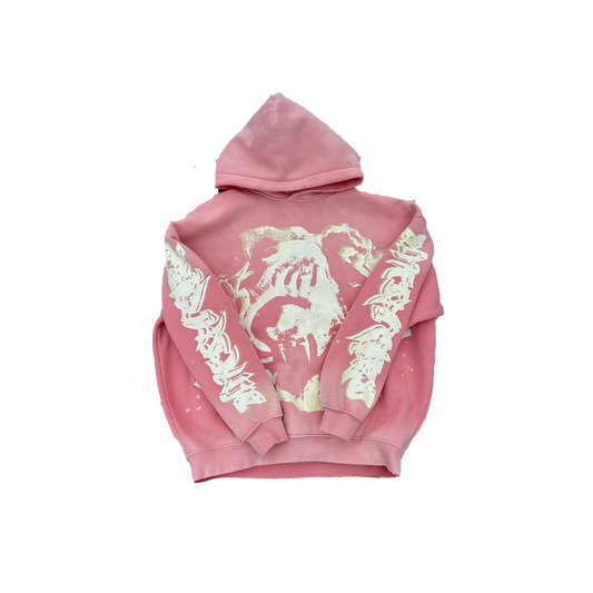 MF Glow In The Dark Pull Over Hoodie (Rouge Pink)
