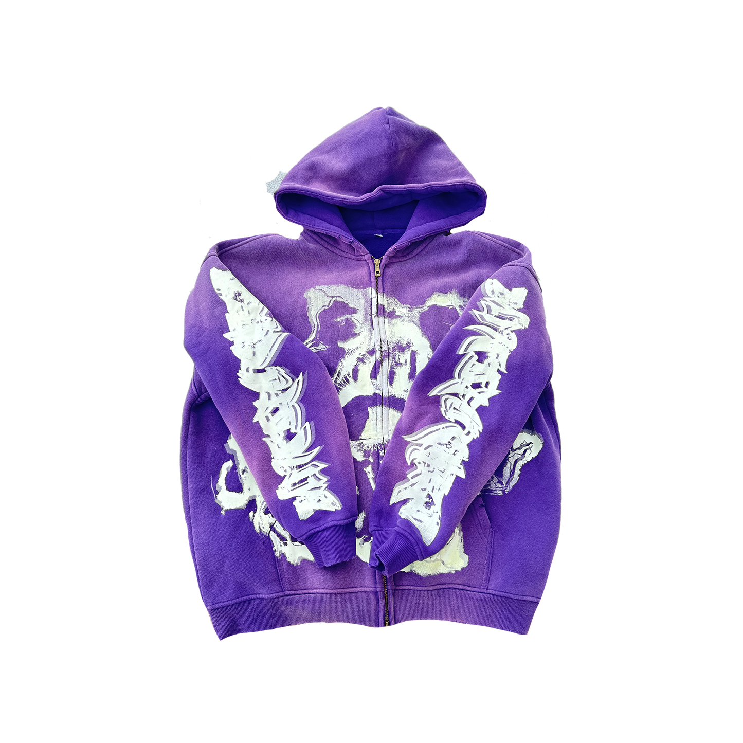 MF Glow In The Dark Zip Up Hoodie (Purple)
